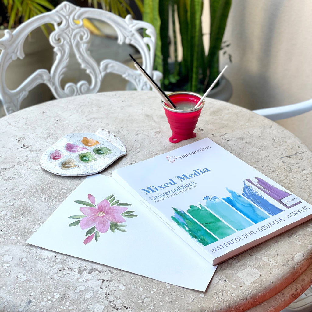Hartija za mesani tehniki - Mix Media Universalblock - Cudna suma - 1