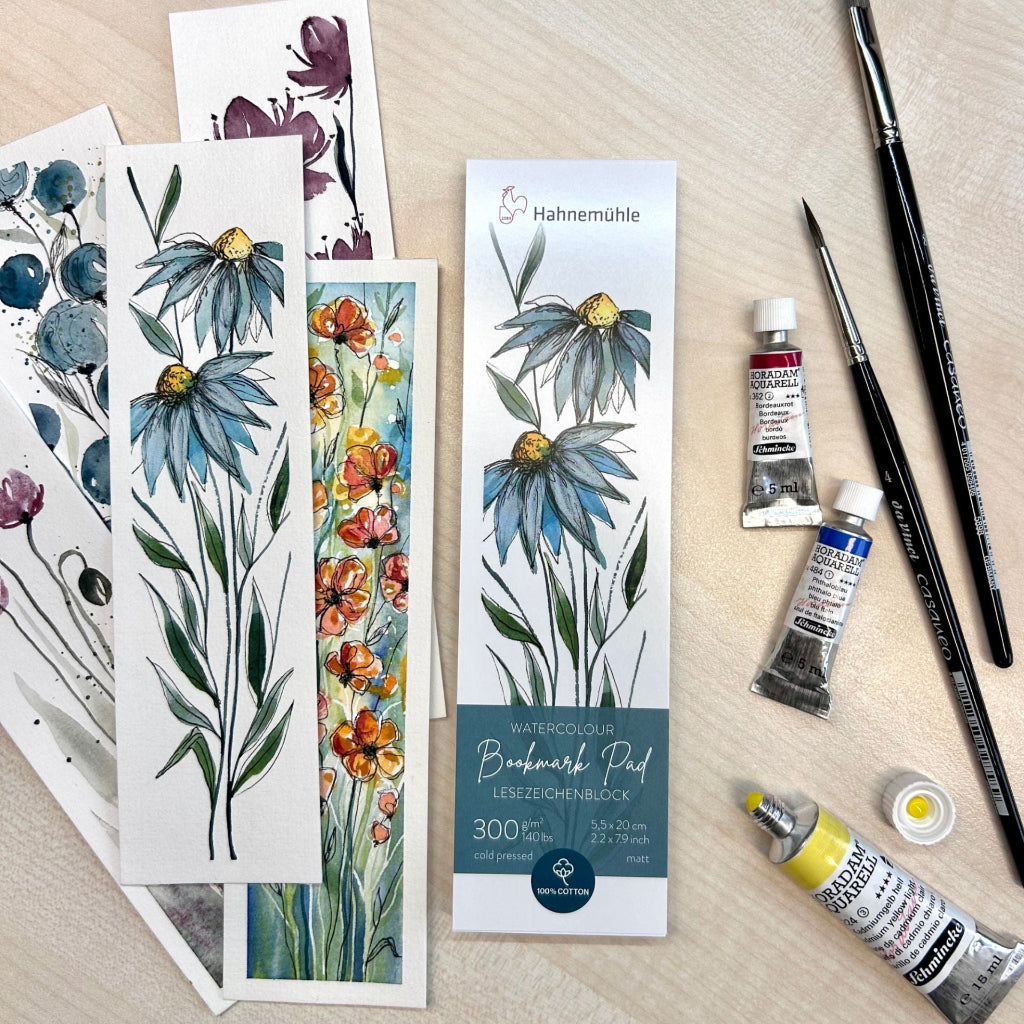 Hartija za akvarel, gvash, akril, fajnlajneri - Watercolour Bookmark Pad - Cudna suma