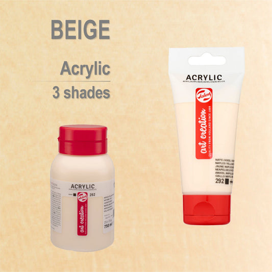 Akrilni boi za slikanje na parce - Beige boja | Акрилни бои за сликање на парче - Беж боја | Чудна шума