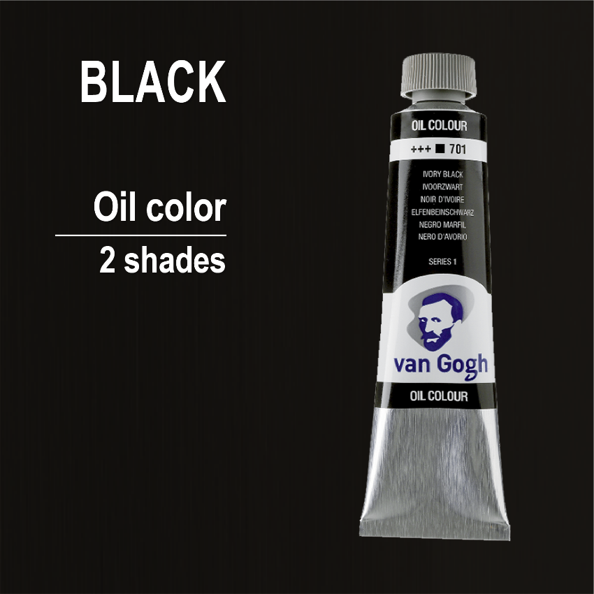 Masleni boi za slikanje na parce - Crna boja - Van Gogh | Маслени бои за сликање на парче - Црна боја