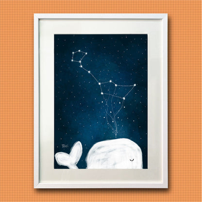 Врамен принт: Whale Constellation - Тери Николовска