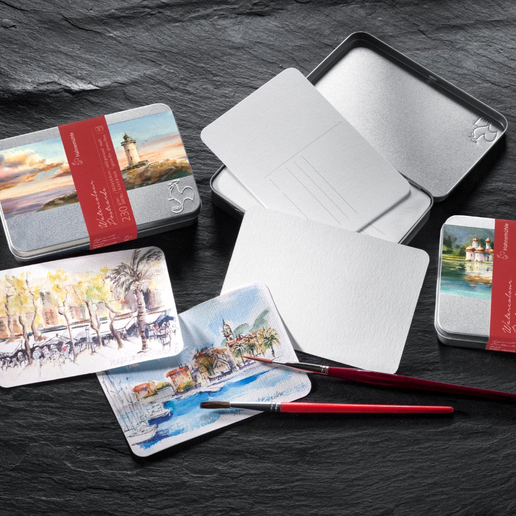 Razglednici za slikanje so akvarel - Hahnemule Watercolour - Cudna suma