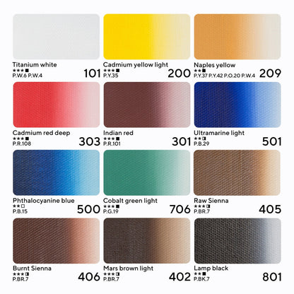 Set od 12 masleni boi - Master Class - Cudna suma