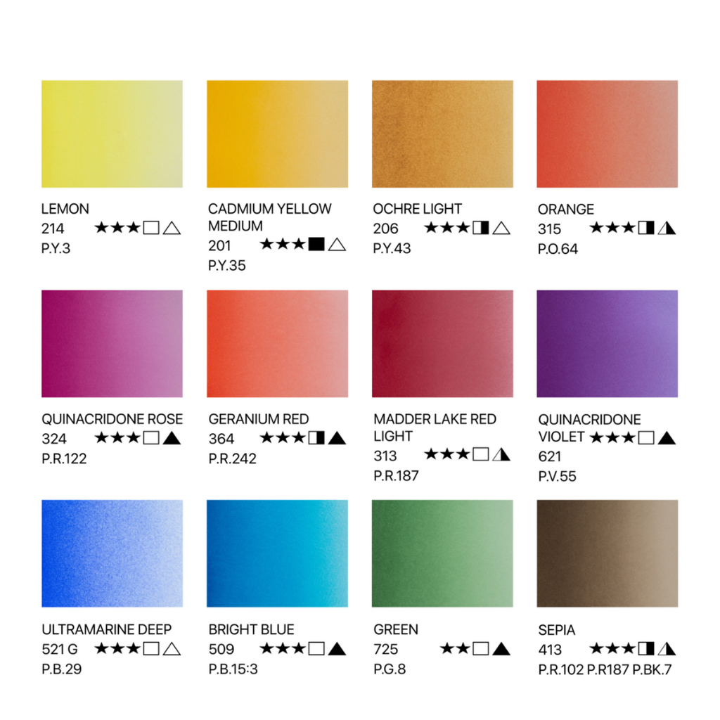 Set od 12 akvarelni boi - Botanica - Cudna suma