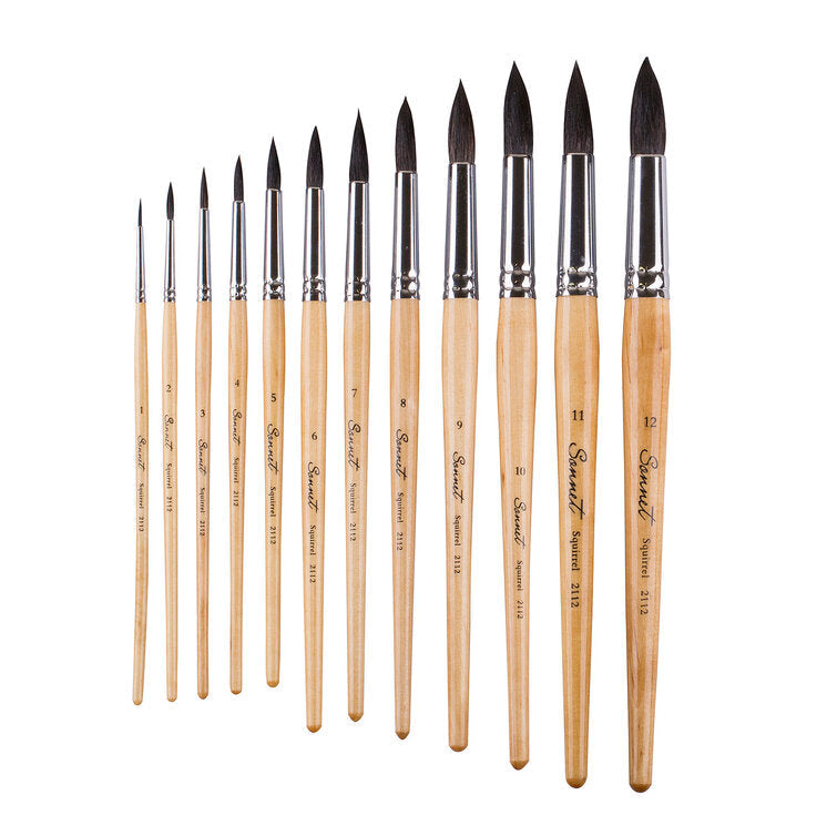 Slikarska cetka so okrugla i kratka drska - Squirrel mix - Sonnet - Cudna suma