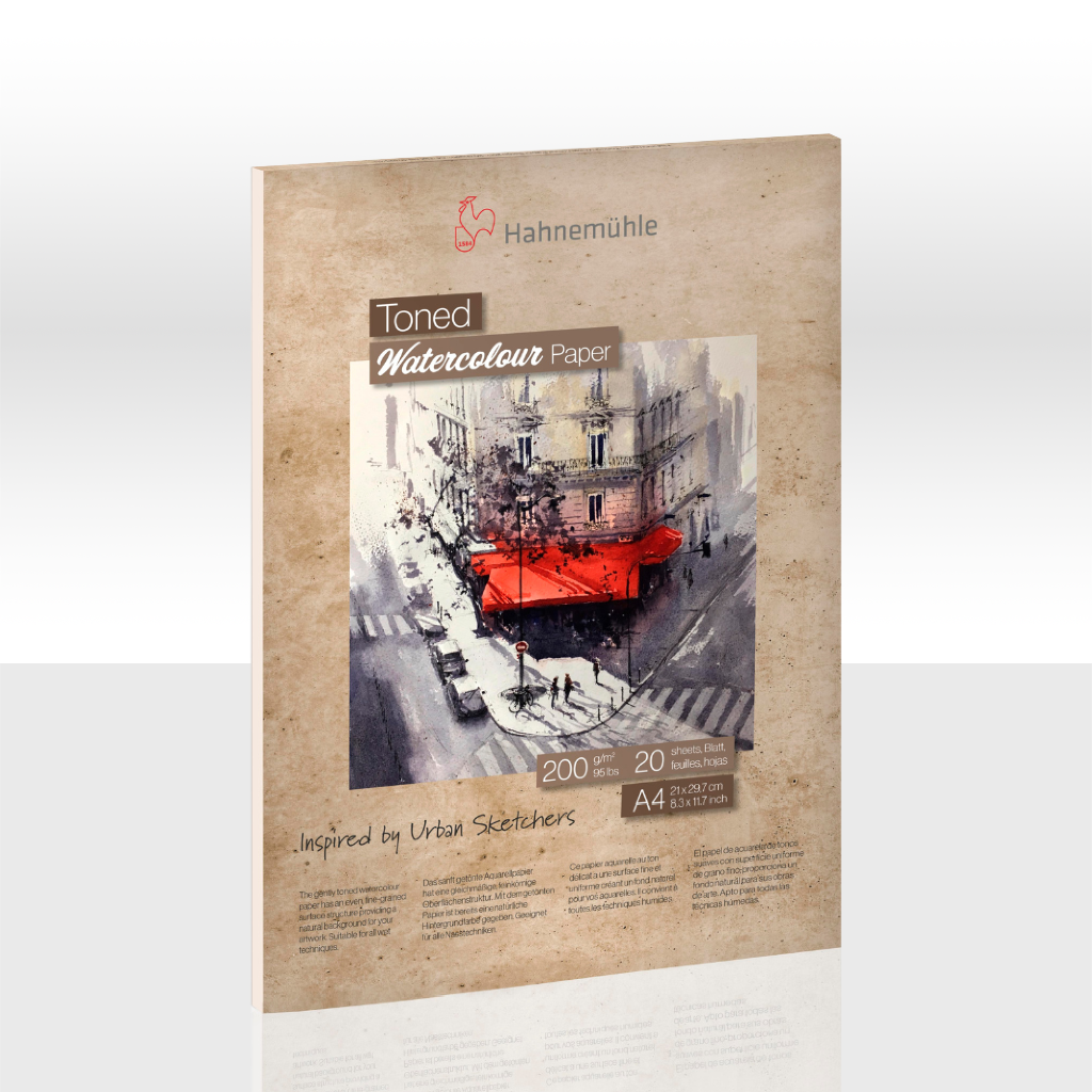 Tonirana hartija za akvarel i vodeni tehniki - Toned Watercolour Paper - Cudna suma - 1