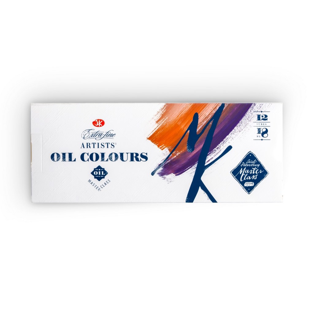 Сет маслени бои Master Class – 12 бои од 18&nbsp;мл